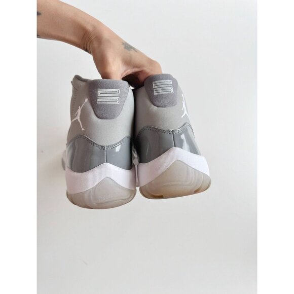 NIB 2010 NIKE Air Jordan 11 Retro Cool Grey Leather Lace Up Sneakers, Size 9 - Picture 9 of 16